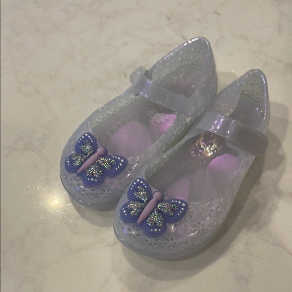 Old Navy Jelly Mary Jane Flats in Butterfly - Glitter, Iridescent Purple - Picture 3 of 8